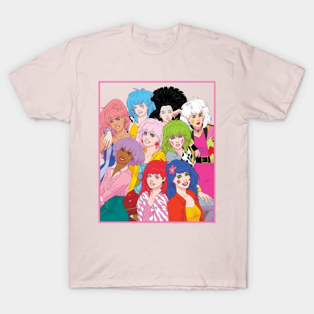 K-Jem and K-Pizzazz Girls T-Shirt by corbinhunsaker